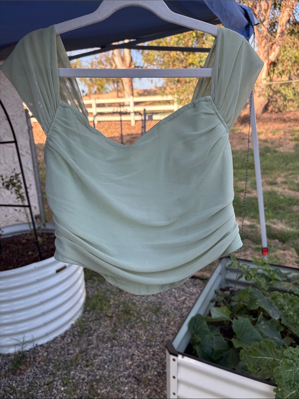 Women’s Green Corset Top